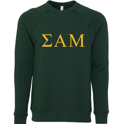 Sigma Alpha Mu Lettered Crewneck Sweatshirts