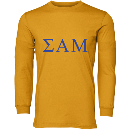 Sigma Alpha Mu Lettered Long Sleeve T-Shirts
