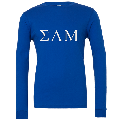 Sigma Alpha Mu Lettered Long Sleeve T-Shirts