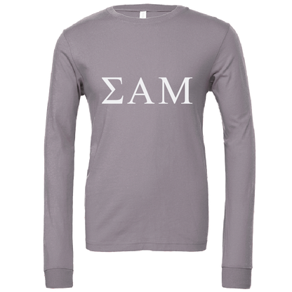 Sigma Alpha Mu Lettered Long Sleeve T-Shirts