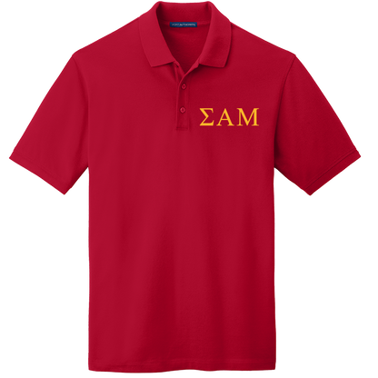 Sigma Alpha Mu Men's Embroidered Polo Shirt