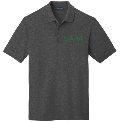 Sigma Alpha Mu Men's Embroidered Polo Shirt