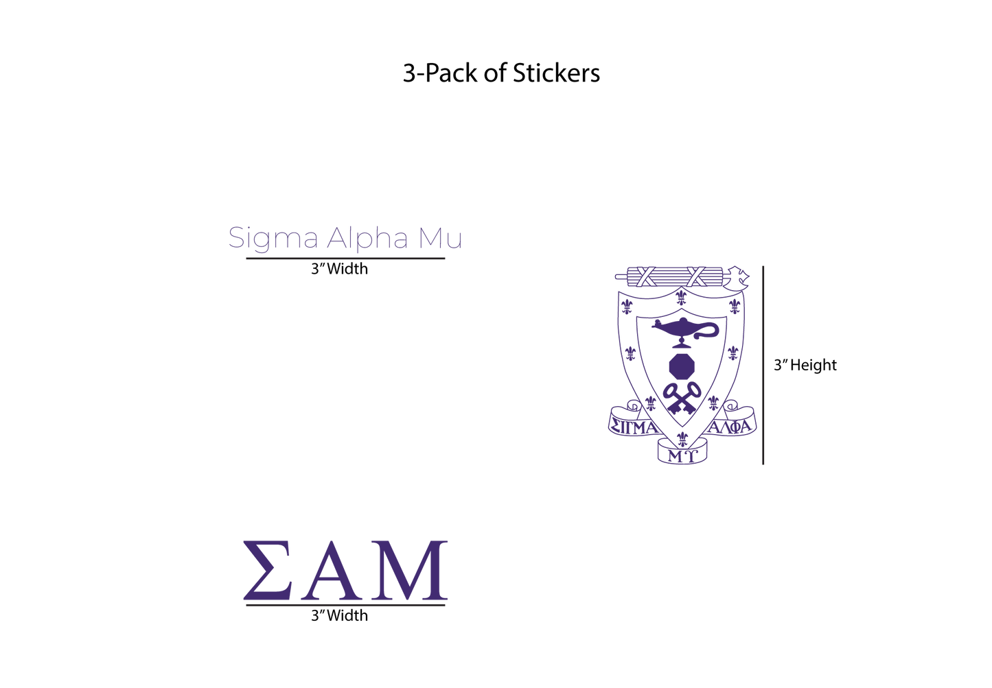 Sigma Alpha Mu Stickers