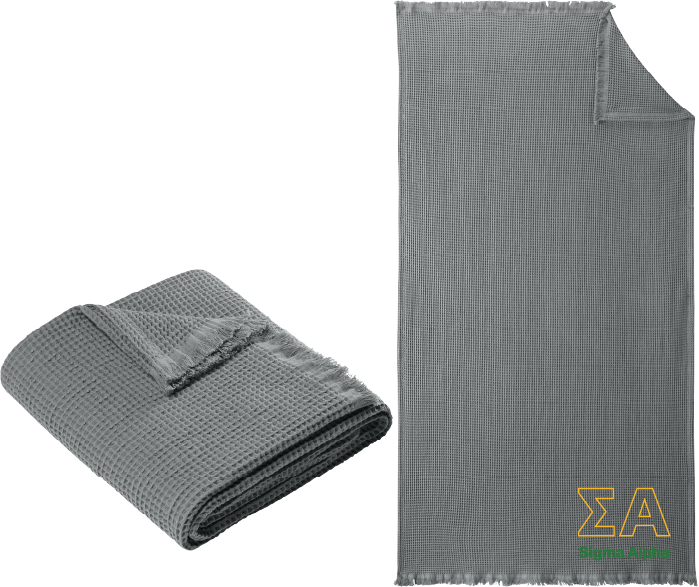 Sigma Alpha Letters and Name Blankets