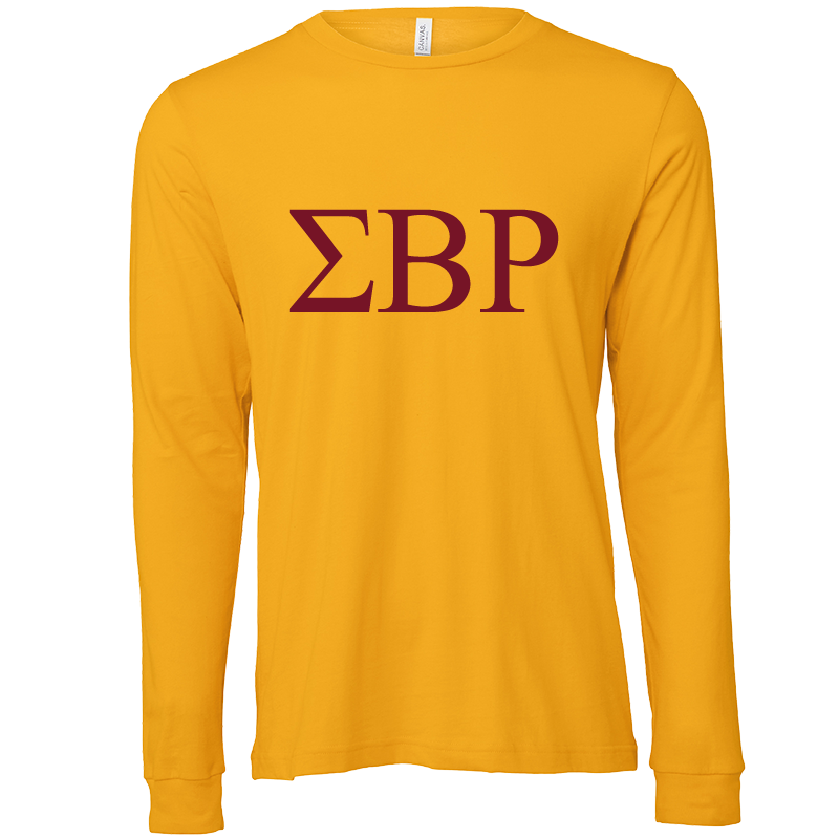 Sigma Beta Rho Lettered Long Sleeve T-Shirts