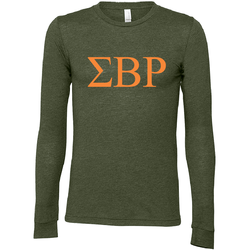 Sigma Beta Rho Lettered Long Sleeve T-Shirts