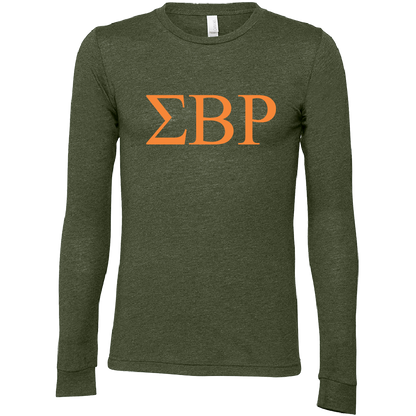 Sigma Beta Rho Lettered Long Sleeve T-Shirts