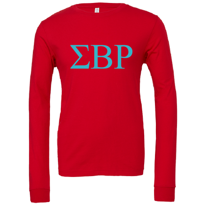 Sigma Beta Rho Lettered Long Sleeve T-Shirts