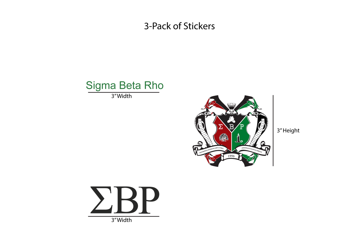 Sigma Beta Rho Stickers