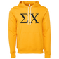 Sigma Chi Lettered Hooded Sweatshirts