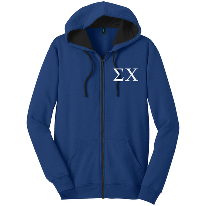 Sigma Chi Zip-Up Hooded Sweatshirts