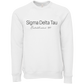 Sigma Delta Tau Embroidered Printed Name Crewneck Sweatshirts