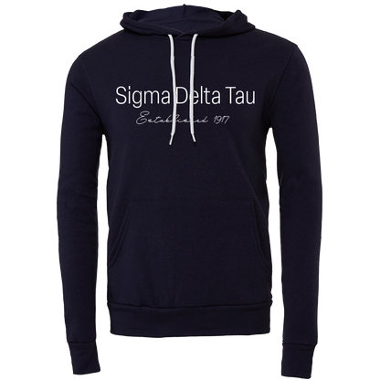 Sigma Delta Tau Embroidered Printed Name Hooded Sweatshirts