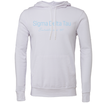 Sigma Delta Tau Embroidered Printed Name Hooded Sweatshirts