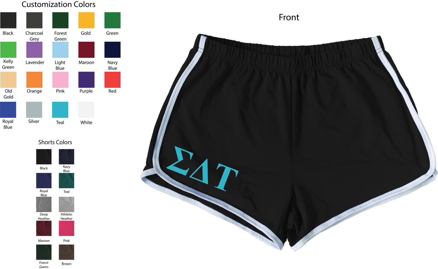 Sigma Delta Tau Lettered Women's Shorts