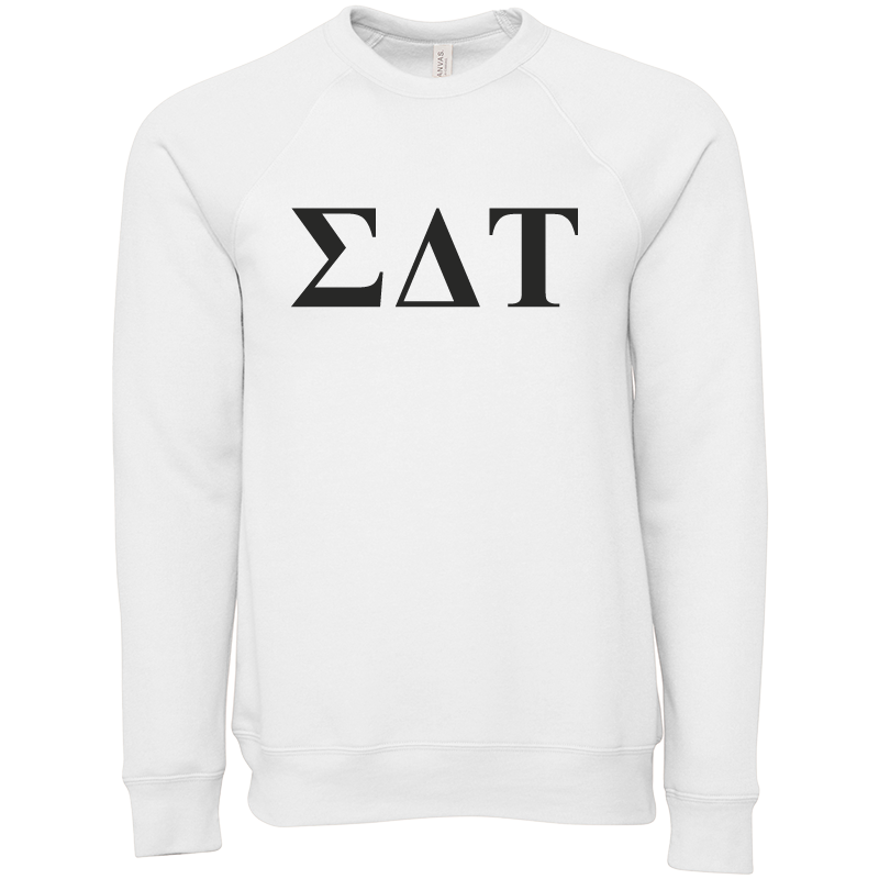 Sigma Delta Tau Lettered Crewneck Sweatshirts
