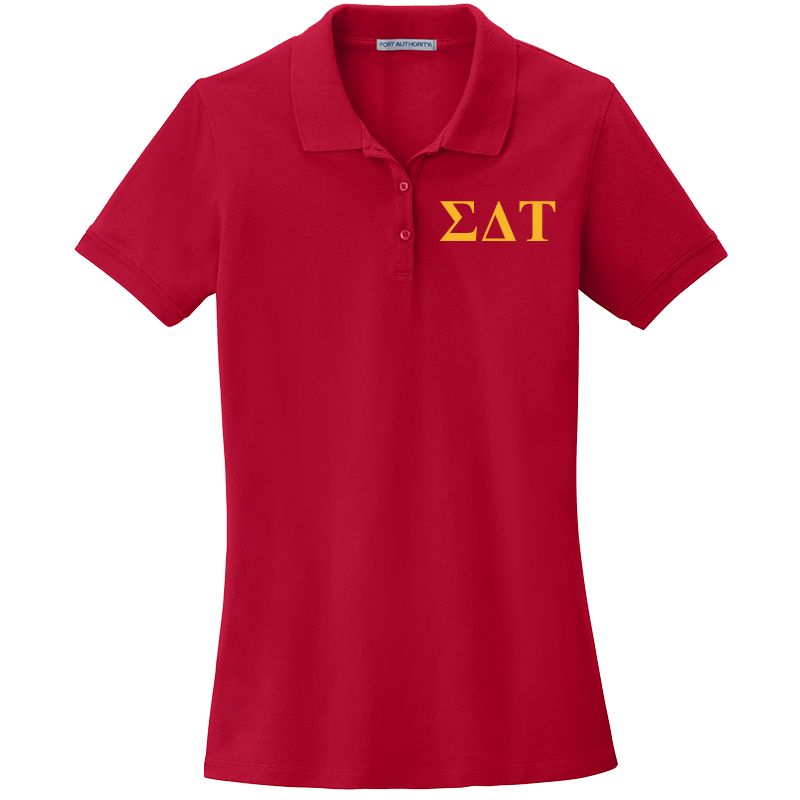 Sigma Delta Tau Ladies' Embroidered Polo Shirt