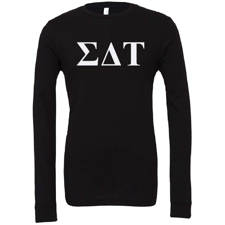 Sigma Delta Tau Lettered Long Sleeve T-Shirts