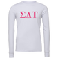 Sigma Delta Tau Lettered Long Sleeve T-Shirts