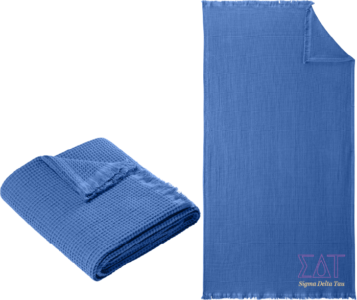 Sigma Delta Tau Letters and Name Blankets