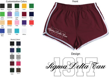 Sigma Delta Tau Year and Name Women's Shorts