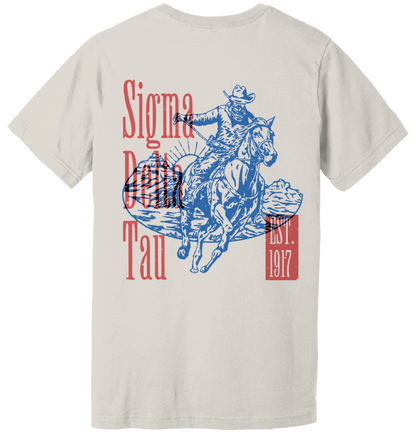 Sigma Delta Tau Cowboy Graphic T-Shirt