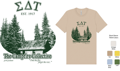 Sigma Delta Tau Forest Graphic T-Shirt