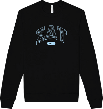 Sigma Delta Tau Varsity Polka Dot Crewneck