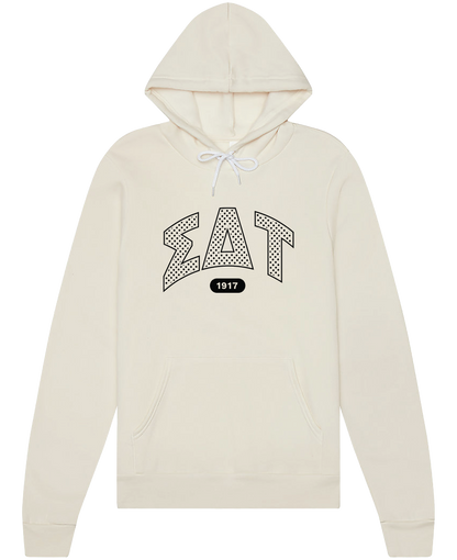 Sigma Delta Tau Varsity Polka Dot Hoodie