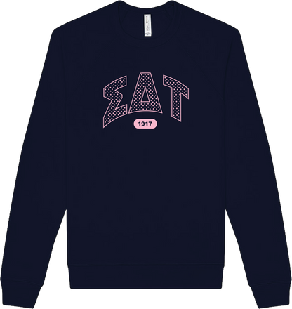 Sigma Delta Tau Varsity Polka Dot Crewneck