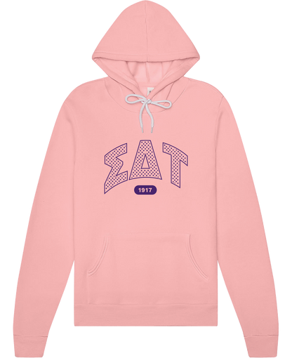 Sigma Delta Tau Varsity Polka Dot Hoodie