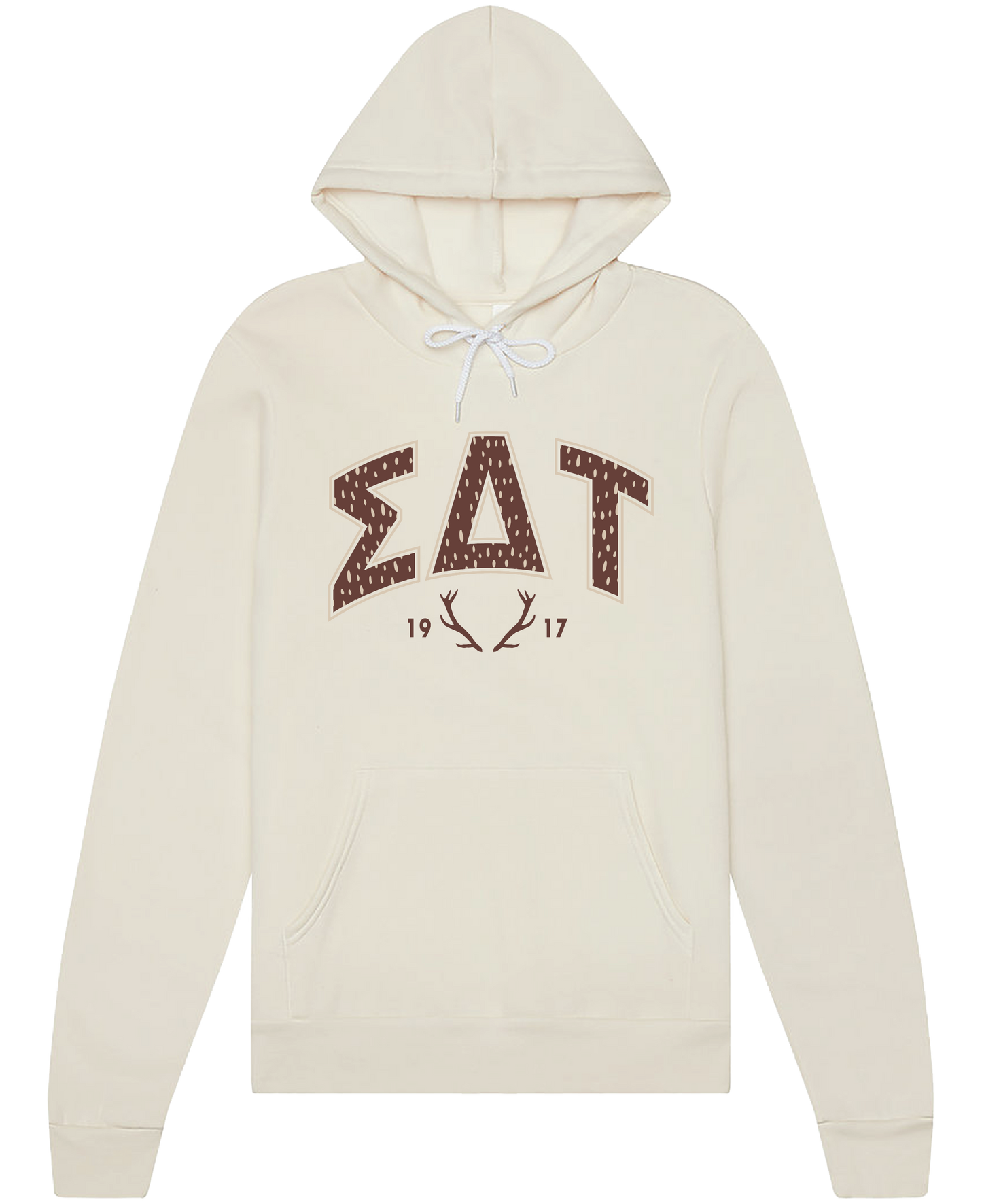 Sigma Delta Tau Fawn Print Varsity Hoodie