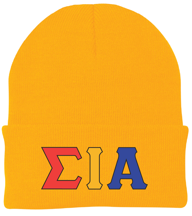 Sigma Iota Alpha Lettered Beanies