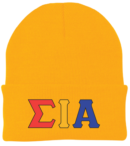 Sigma Iota Alpha Lettered Beanies