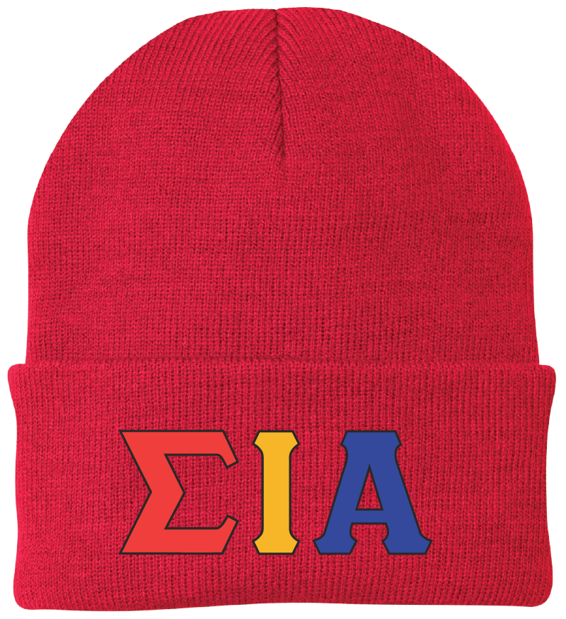 Sigma Iota Alpha Lettered Beanies