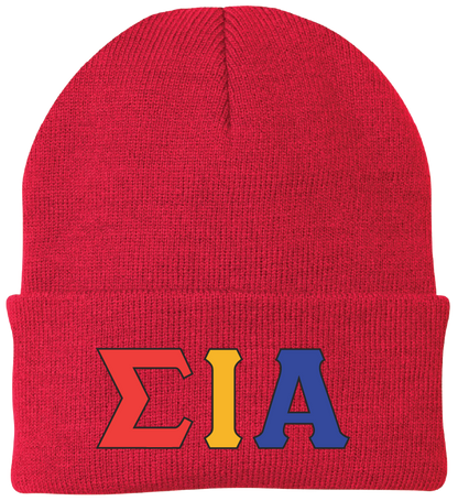 Sigma Iota Alpha Lettered Beanies