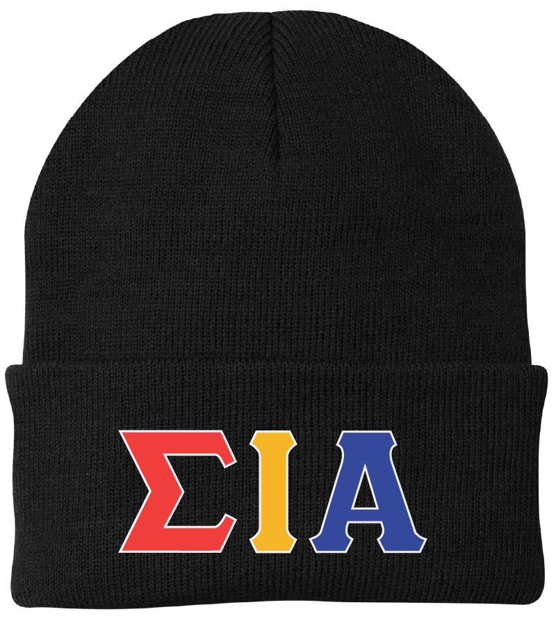 Sigma Iota Alpha Lettered Beanies