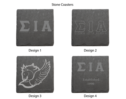 Sigma Iota Alpha Stone Coasters - 4-Pack