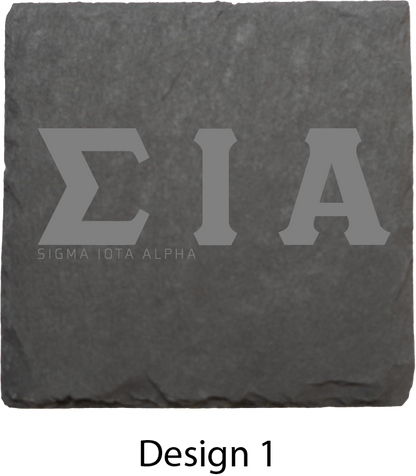 Sigma Iota Alpha Stone Coasters - 4-Pack