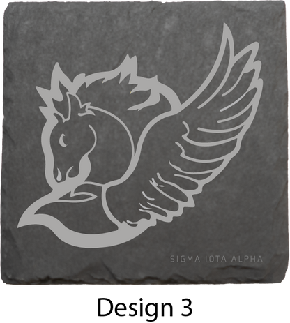 Sigma Iota Alpha Stone Coasters - 4-Pack