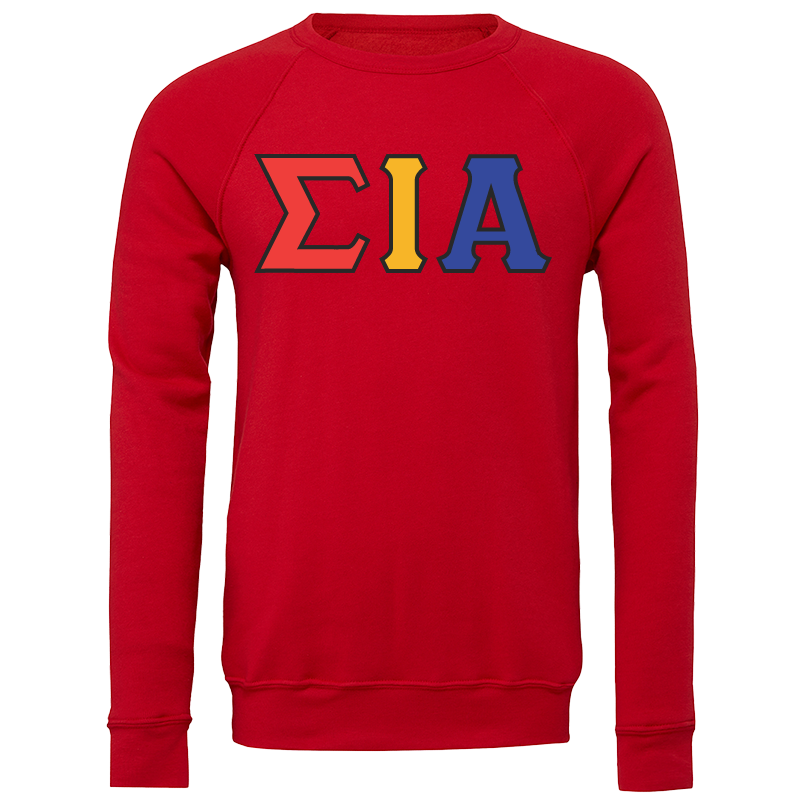 Sigma Iota Alpha Lettered Crewneck Sweatshirts