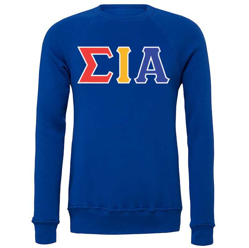 Sigma Iota Alpha Lettered Crewneck Sweatshirts