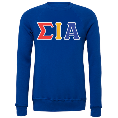 Sigma Iota Alpha Lettered Crewneck Sweatshirts