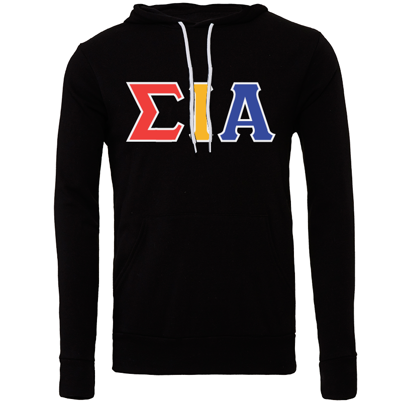 Sigma Iota Alpha Lettered Hooded Sweatshirts