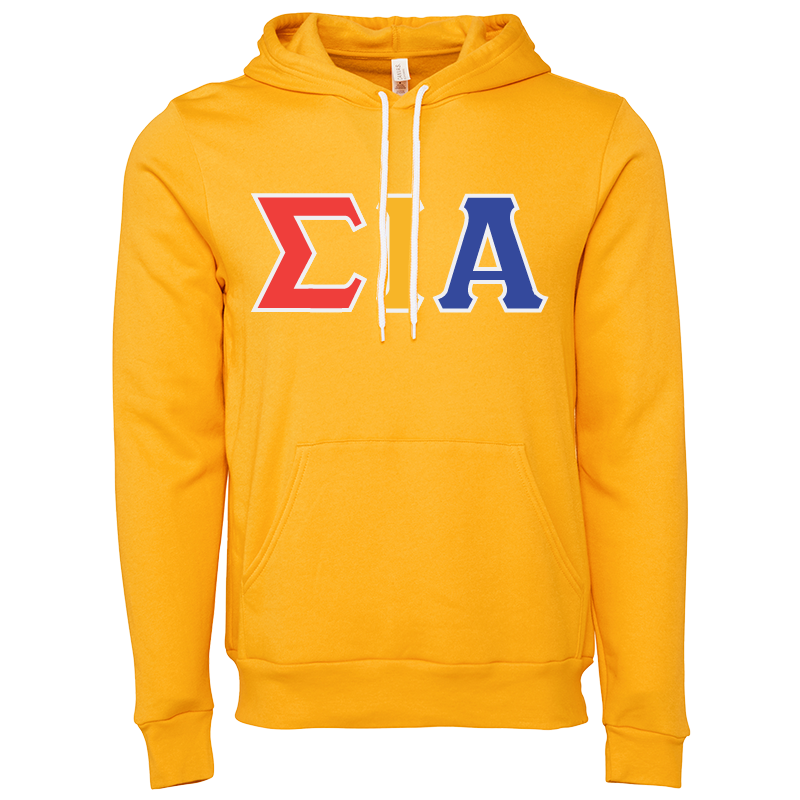 Sigma Iota Alpha Lettered Hooded Sweatshirts