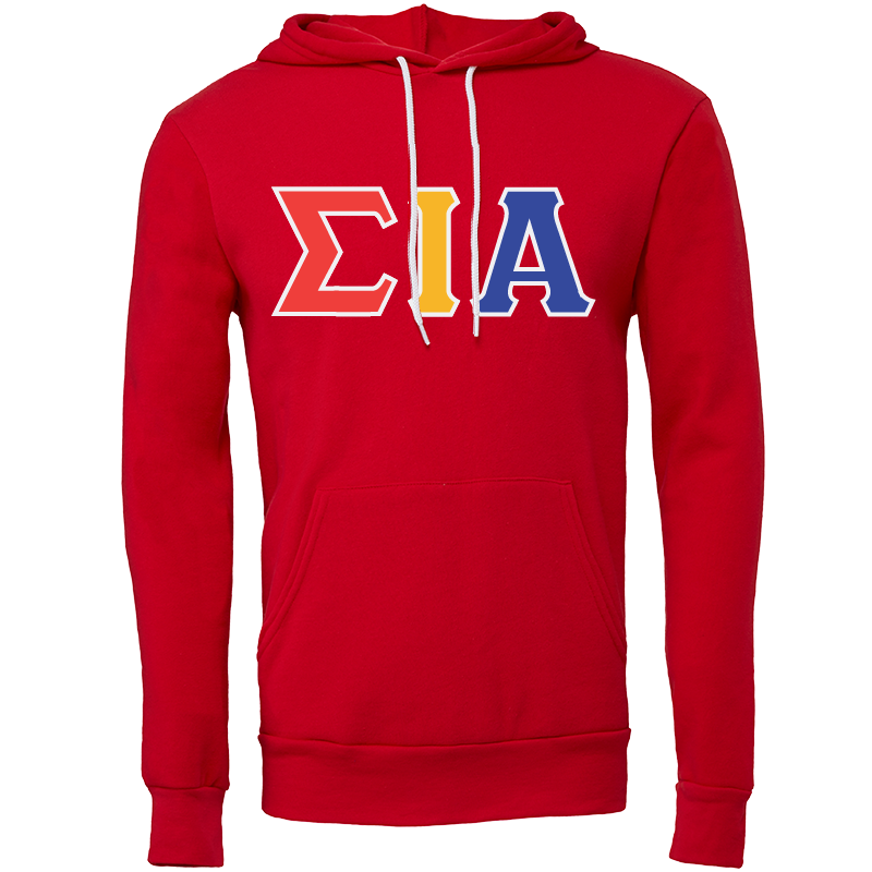 Sigma Iota Alpha Lettered Hooded Sweatshirts