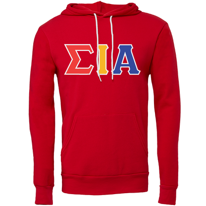 Sigma Iota Alpha Lettered Hooded Sweatshirts