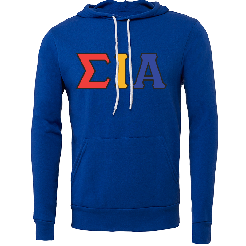 Sigma Iota Alpha Lettered Hooded Sweatshirts