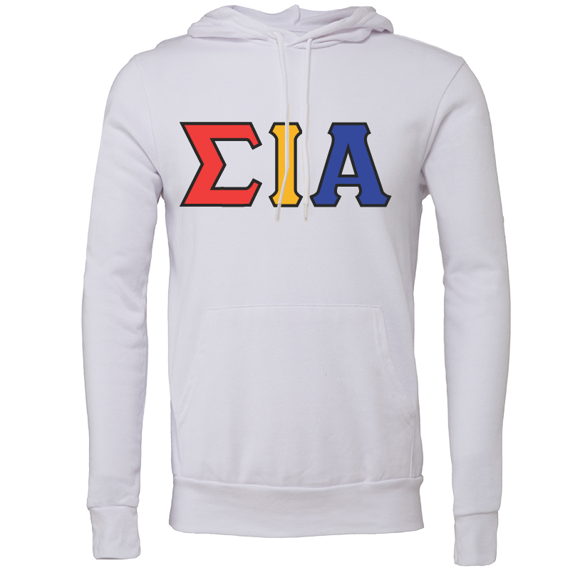 Sigma Iota Alpha Lettered Hooded Sweatshirts