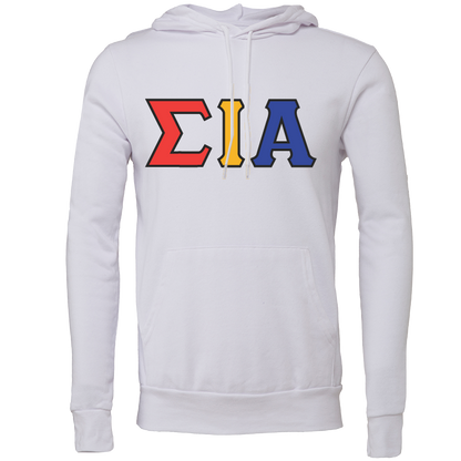 Sigma Iota Alpha Lettered Hooded Sweatshirts